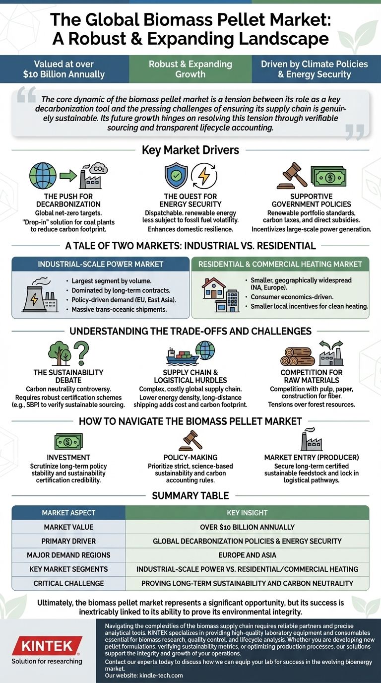 Qual è il mercato globale dei pellet di biomassa? Un'opportunità da oltre 10 miliardi di dollari guidata dalla decarbonizzazione Guida Visiva