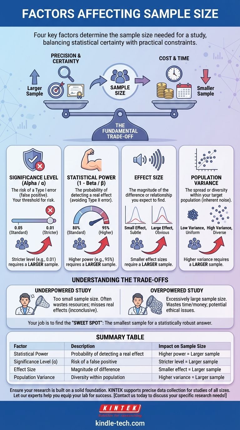 Welche Faktoren beeinflussen die Stichprobengröße? Optimieren Sie die Aussagekraft und Präzision Ihrer Studie Visuelle Anleitung