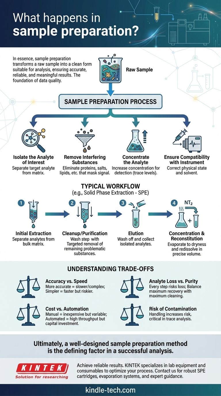 What happens in sample preparation? The Critical Step for Accurate Lab Analysis Visual Guide