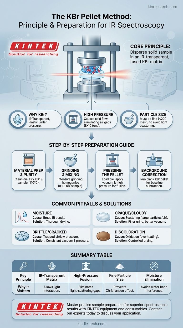 KBr 压片法的原理是什么？为固体样品分析创建一个透明窗口 图解指南
