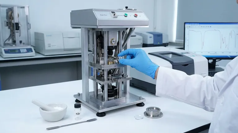 IR分光法におけるプレス錠剤法とは?高品質な固体試料分析のためのガイド