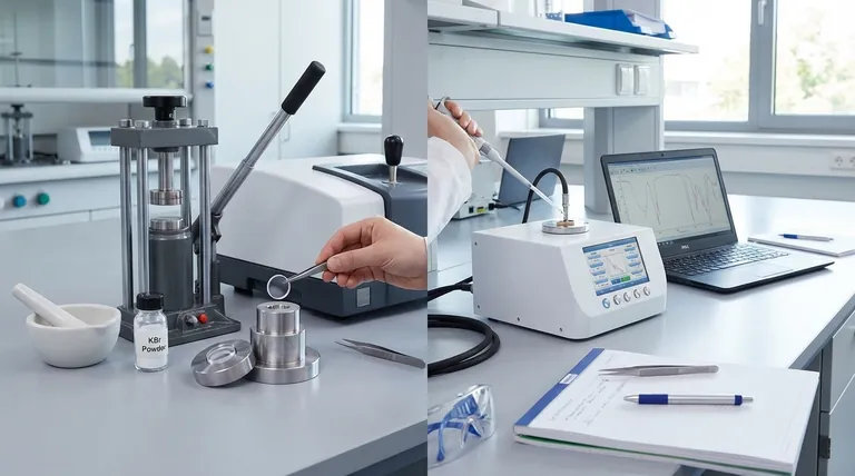 Qual é a diferença entre o método KBr e o método ATR? Escolha a Técnica FTIR Certa para o Seu Laboratório