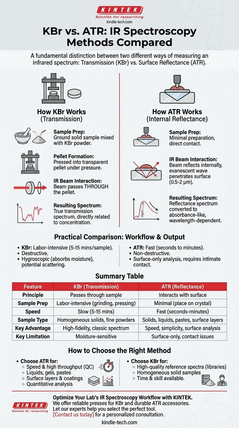 В чем разница между KBr и ATR? Руководство по выбору правильного метода ИК-спектроскопии Визуальное руководство
