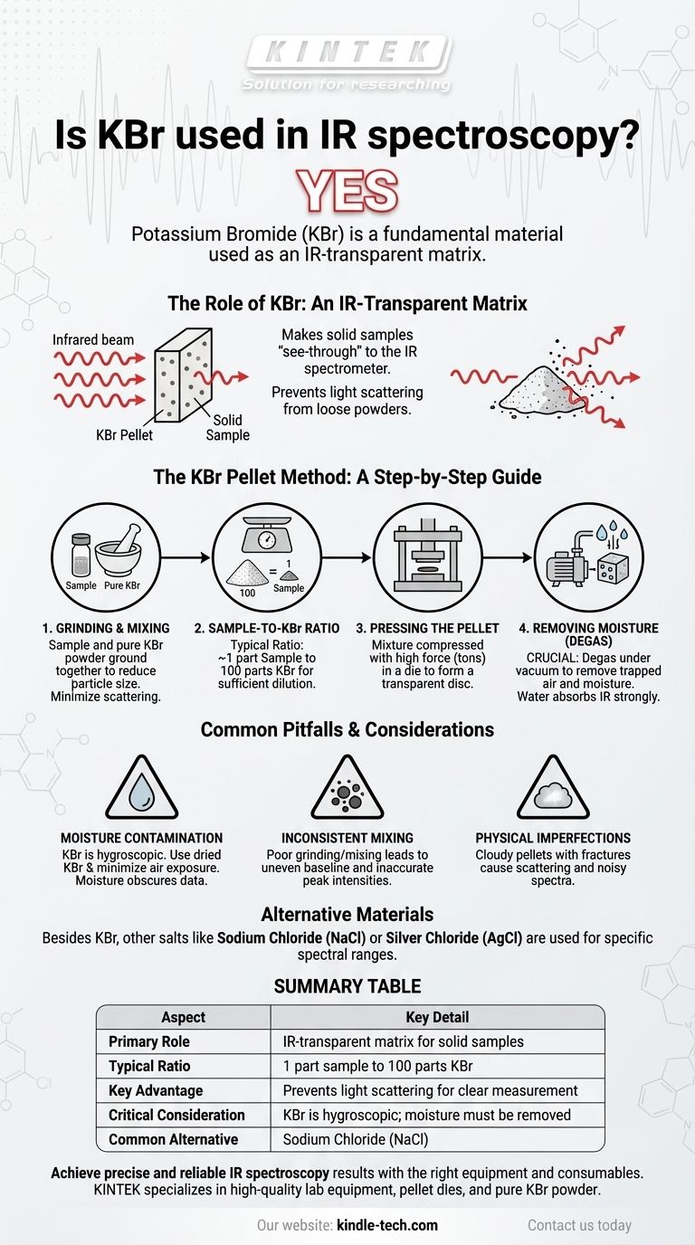 KBr在红外光谱中是否被使用？固体样品分析的权威指南 图解指南