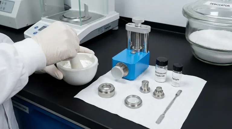 Wie bereitet man eine KBr-Tablette für die IR-Spektroskopie vor? Meistern Sie die wichtigsten Schritte für ein klares Spektrum