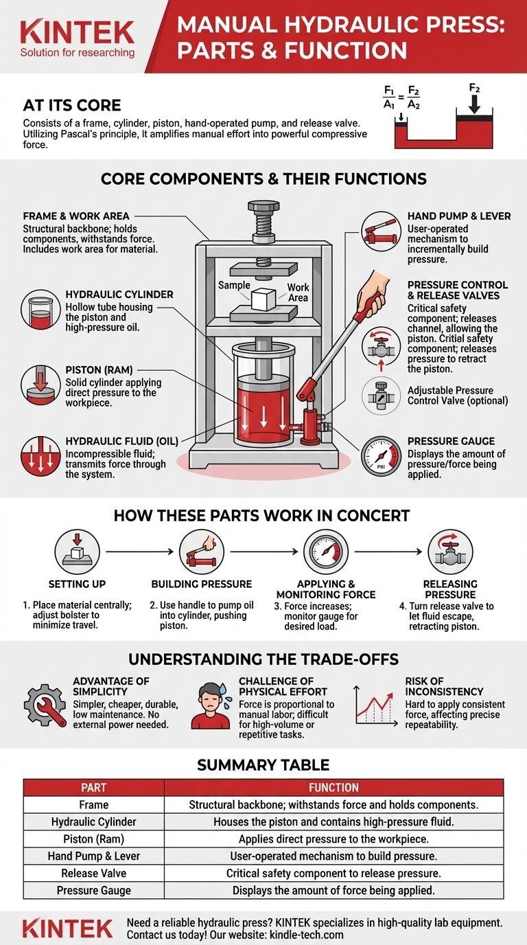 ما هي أجزاء المكبس الهيدروليكي اليدوي؟ دليل لمكوناته الأساسية وعملية تشغيله دليل مرئي