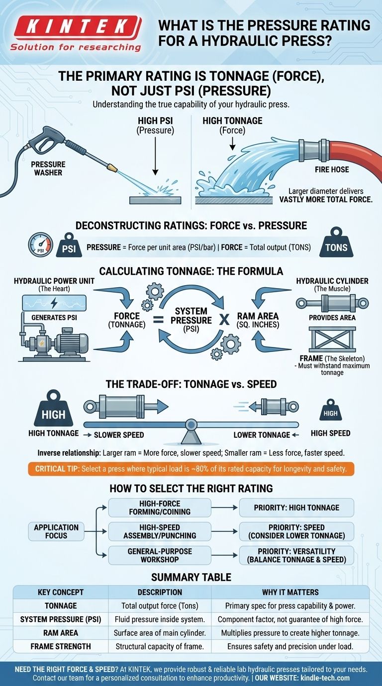 Quelle est la pression nominale d'une presse hydraulique ? Concentrez-vous sur le tonnage pour la force maximale Guide Visuel