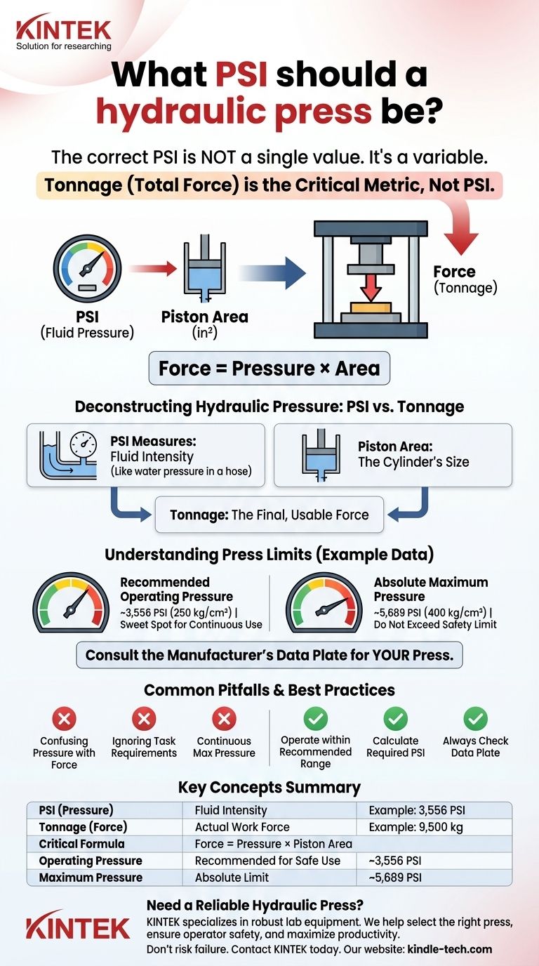 Quelle pression PSI doit avoir une presse hydraulique ? La réponse réside dans la tonne, pas seulement dans la pression Guide Visuel