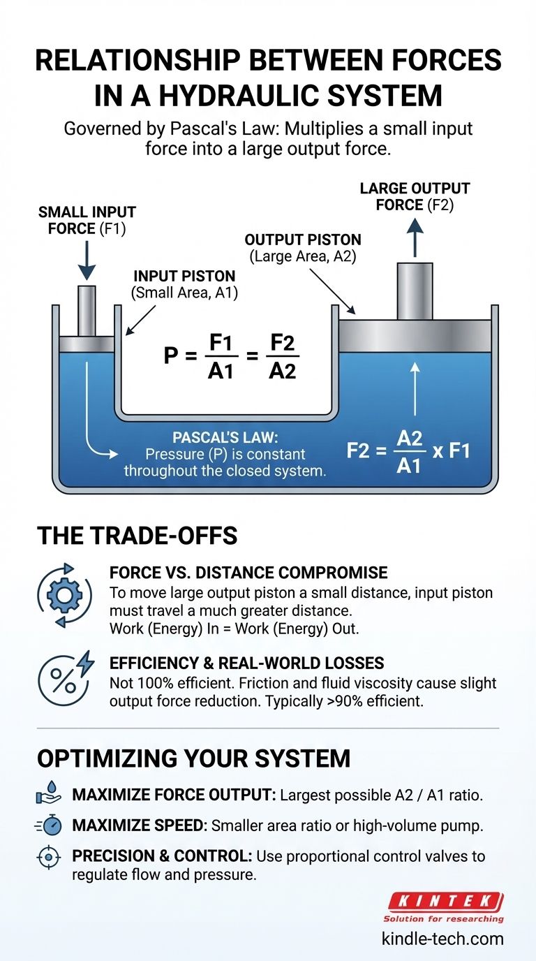 油圧システムにおける力の関係とは何ですか？力の倍増の力を解き放つ ビジュアルガイド