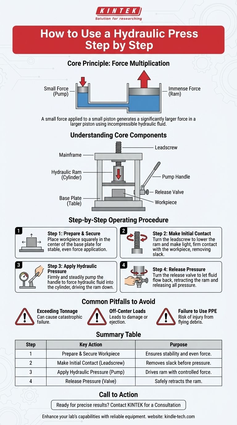 Wie bedient man eine hydraulische Presse Schritt für Schritt? Ein Leitfaden für den sicheren und effektiven Betrieb Visuelle Anleitung