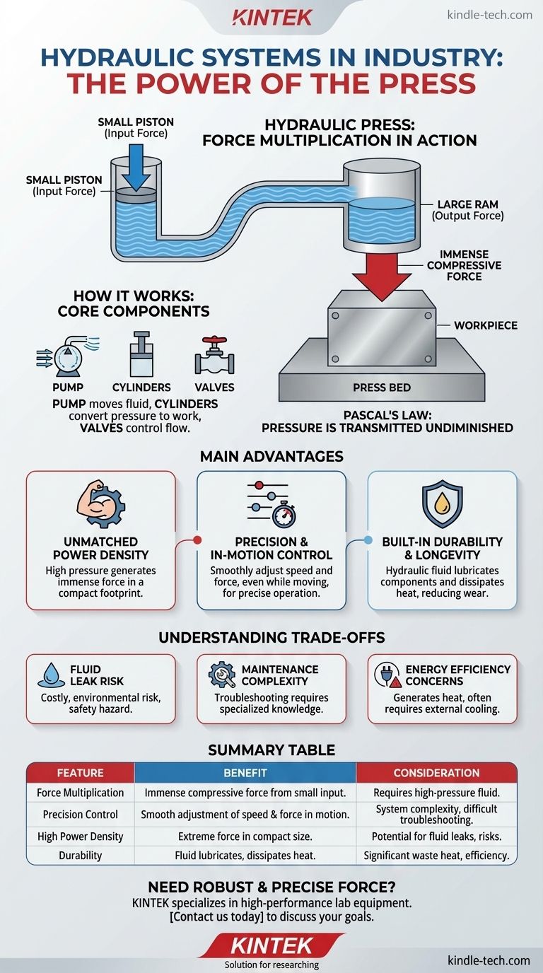 ¿Cuál es un ejemplo de un sistema hidráulico en la industria? Explicación del poder de las prensas hidráulicas Guía Visual