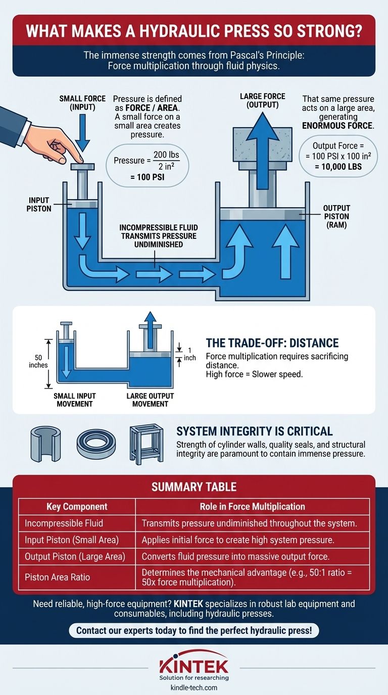 ما الذي يجعل المكبس الهيدروليكي قويًا جدًا؟ تسخير قانون باسكال لقوة هائلة دليل مرئي
