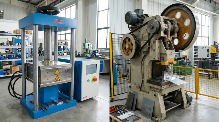 Qual é a diferença entre uma prensa hidráulica e uma prensa mecânica? Escolha a Prensa Certa para a Sua Aplicação