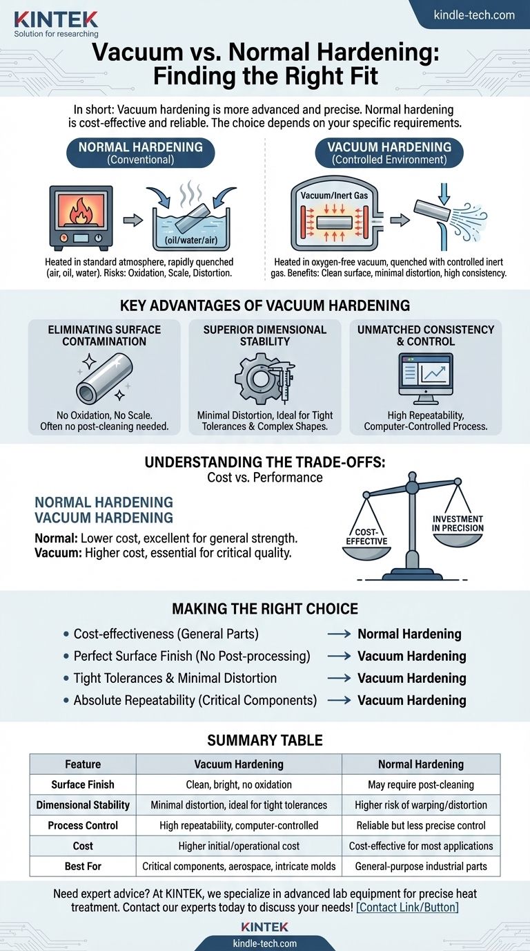 진공 경화가 일반 경화보다 나은가요? 정밀도 대 비용 효율성 가이드 시각적 가이드