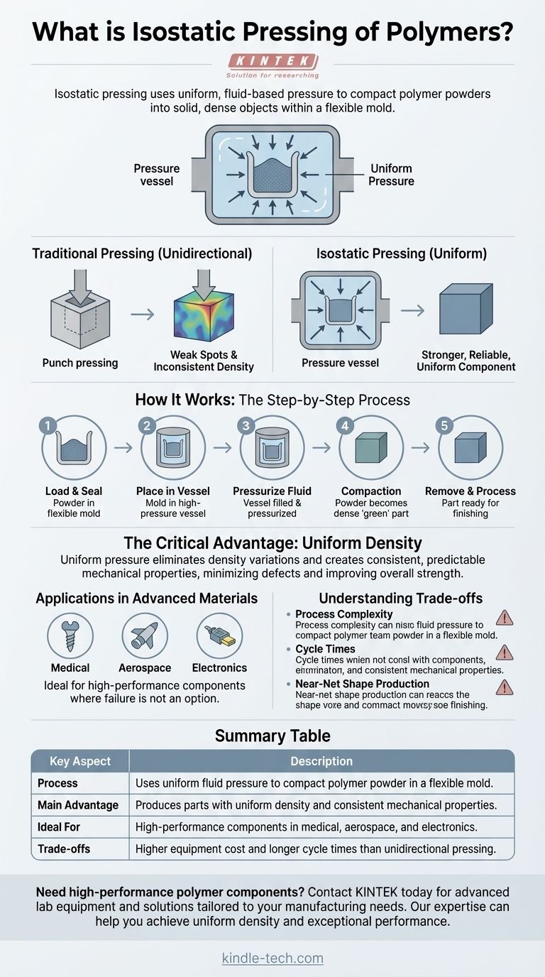 ポリマーの静水圧プレスとは？高性能部品のための優れた均一密度を実現 ビジュアルガイド
