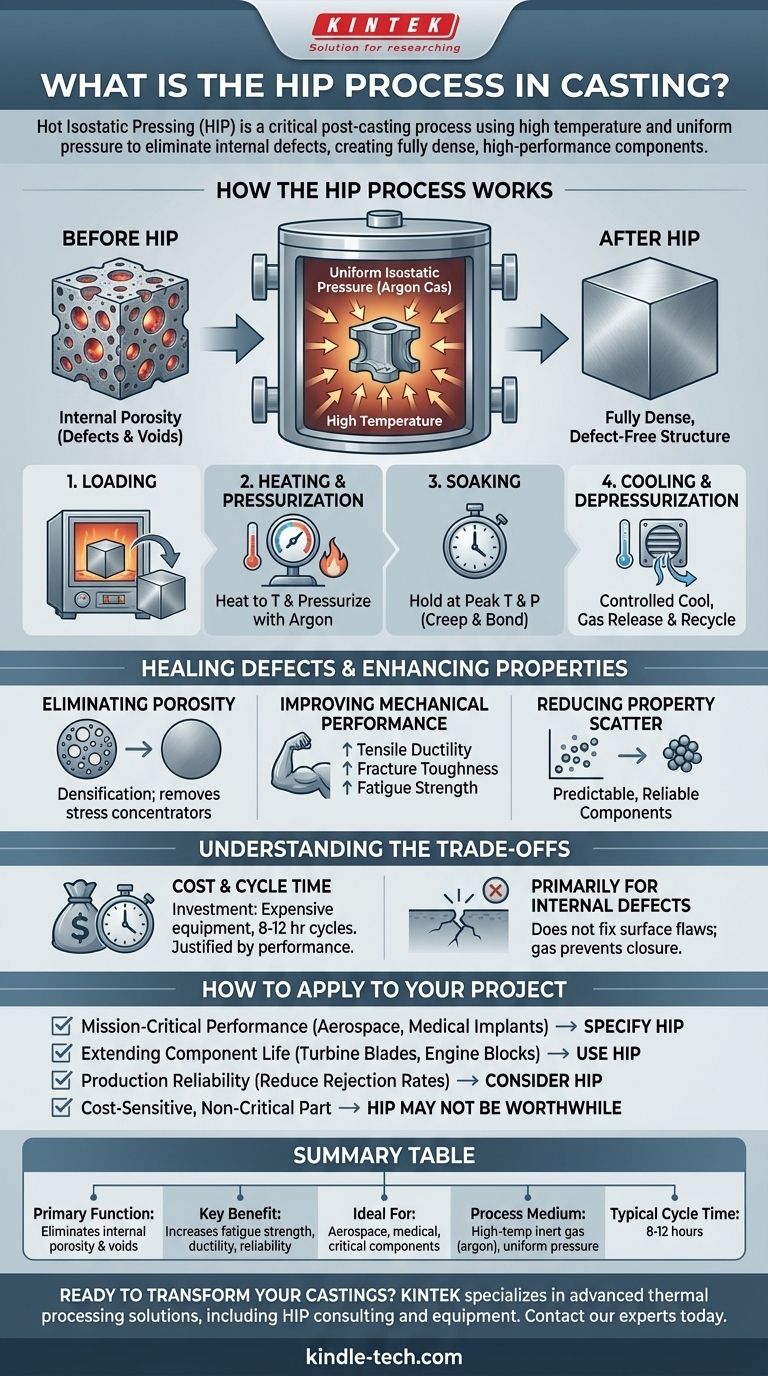 Qu'est-ce que le processus HIP en fonderie ? Obtenez des composants métalliques denses et performants Guide Visuel