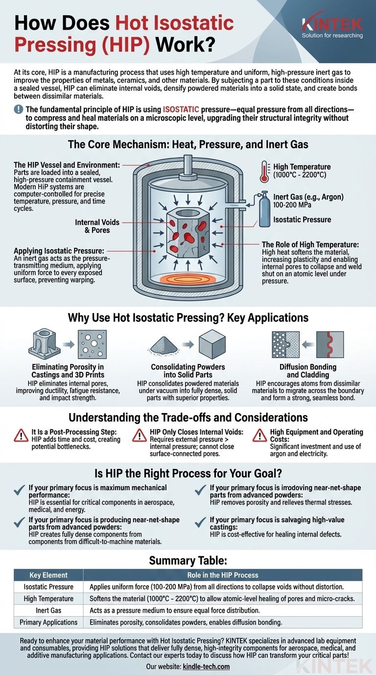 Как работает горячее изостатическое прессование? Достижение полной плотности и превосходных эксплуатационных характеристик материала Визуальное руководство