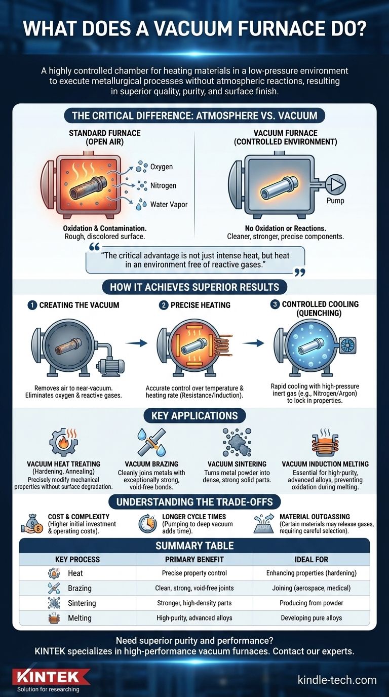 Was leistet eine Vakuumkammerofen? Hochreine Wärmebehandlung für überlegene Komponenten Visuelle Anleitung