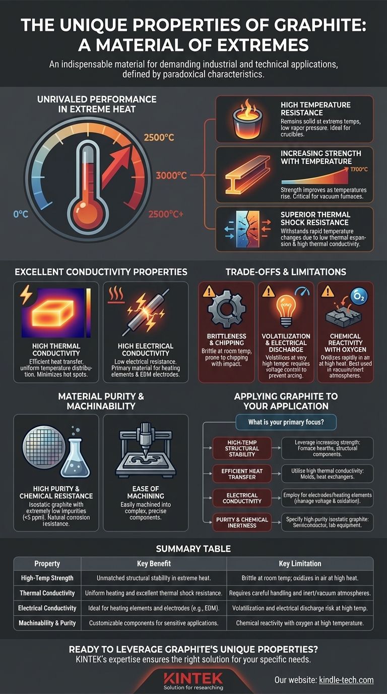 ما هي خصائص الجرافيت؟ إطلاق العنان لقوة التوصيل والمقاومة في درجات الحرارة العالية دليل مرئي