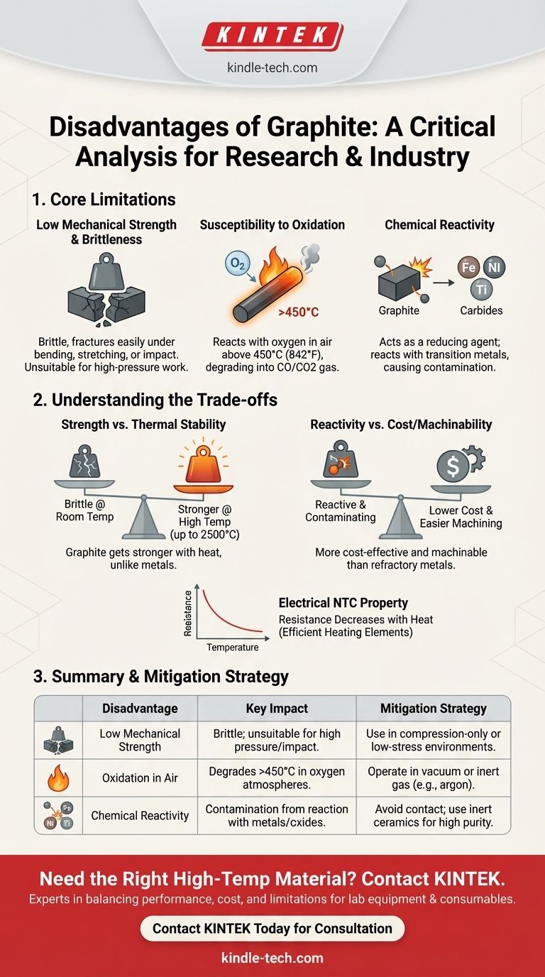 ما هي عيوب الجرافيت؟ إدارة الهشاشة والتفاعلية في التطبيقات ذات درجات الحرارة العالية دليل مرئي