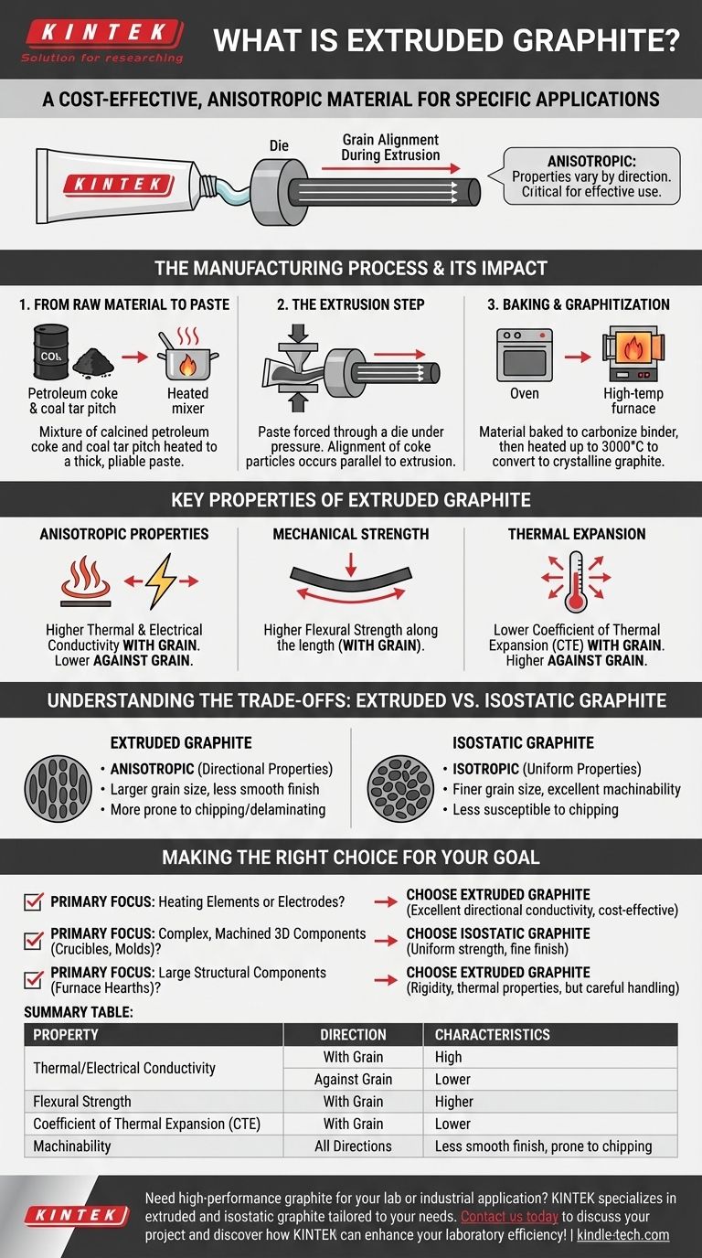 Qu'est-ce que le graphite extrudé ? Comprendre ses propriétés anisotropes pour des solutions rentables Guide Visuel