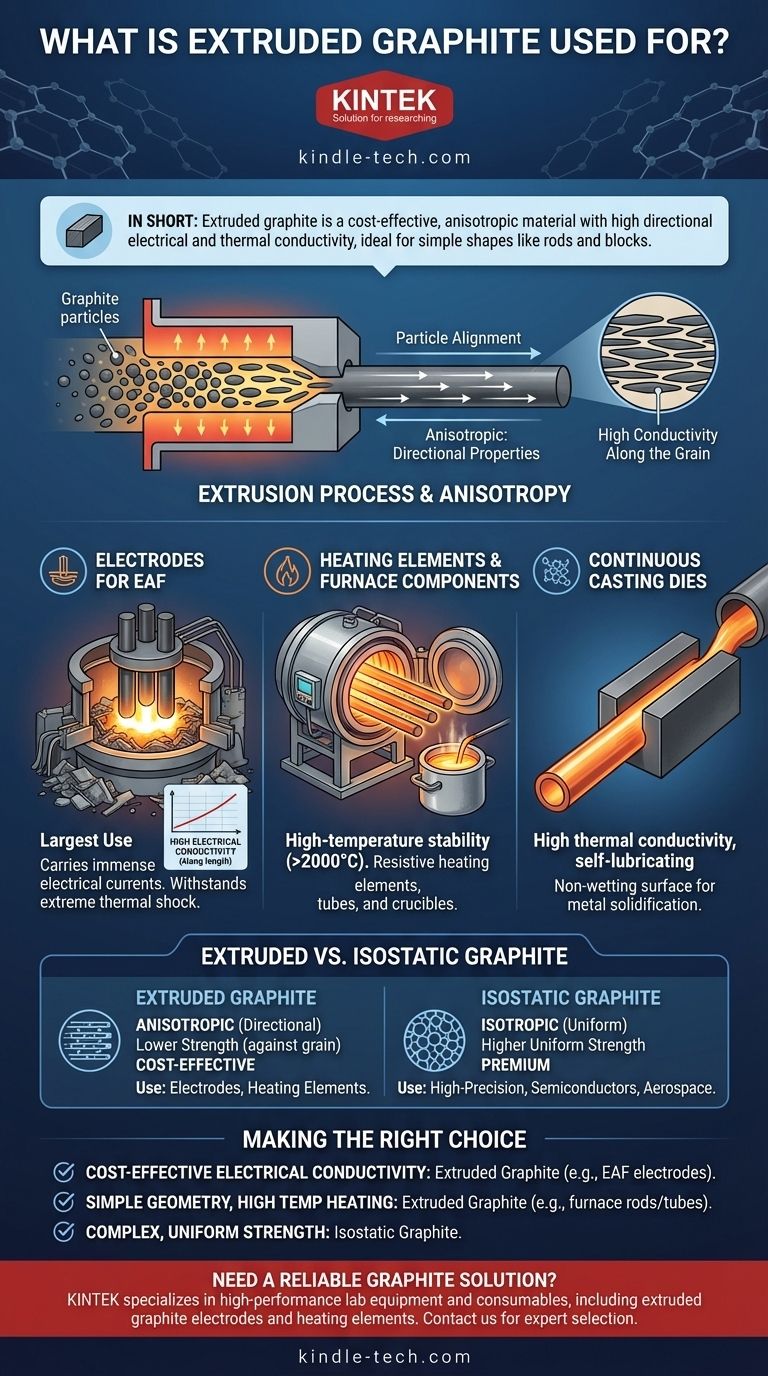 ¿Para qué se utiliza el grafito extruido? Conductividad rentable para procesos industriales Guía Visual
