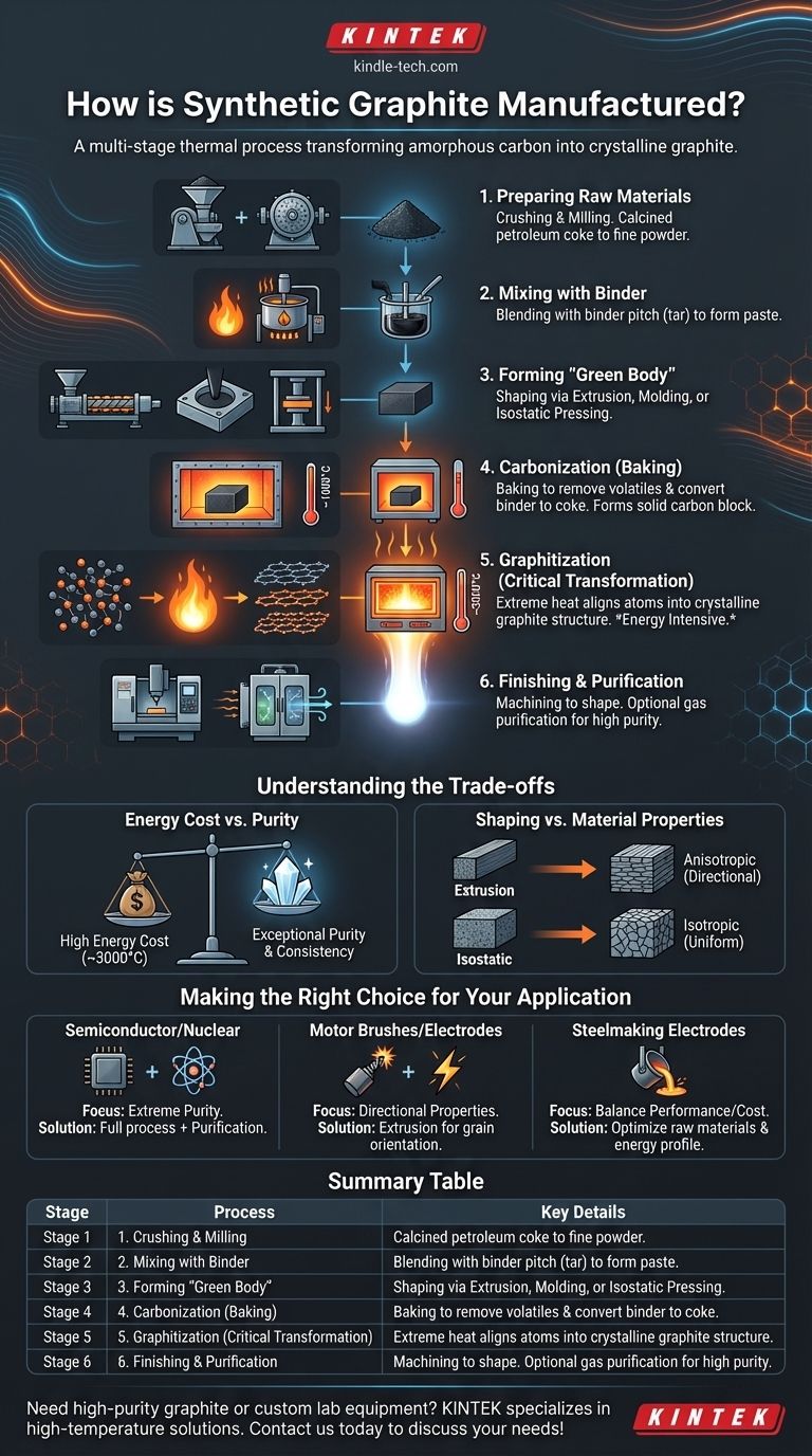 Как производится синтетический графит? Глубокое погружение в высокотемпературный процесс Визуальное руководство