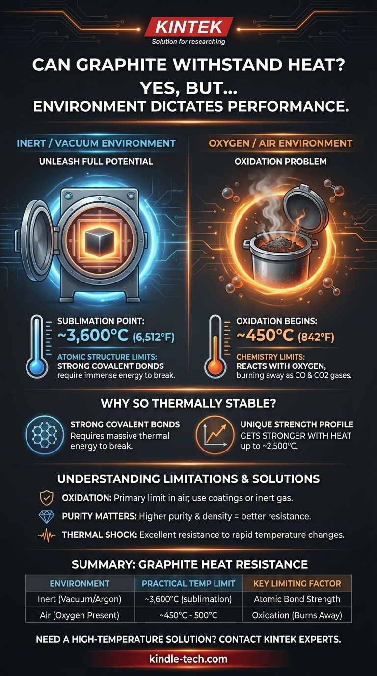 La grafite può resistere al calore? Svelando il suo potenziale estremo di 3.600°C in ambienti inerti Guida Visiva