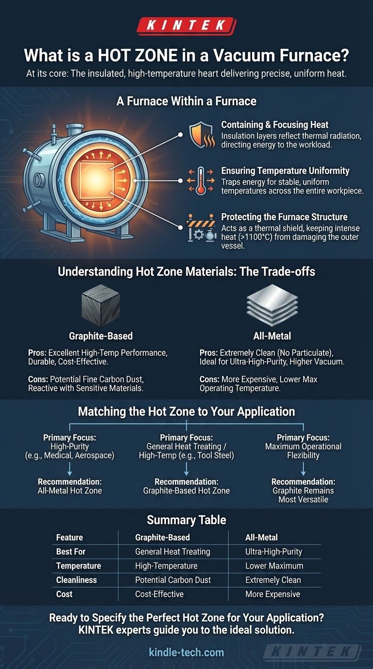 What is a hot zone in a vacuum furnace? The Engineered Heart of Your Thermal Process Visual Guide