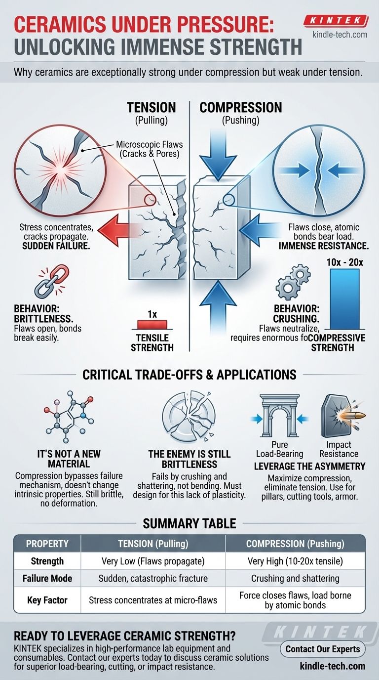 세라믹은 압력 하에서 더 강해지나요? 우수한 성능을 위한 압축 강도 활용 시각적 가이드