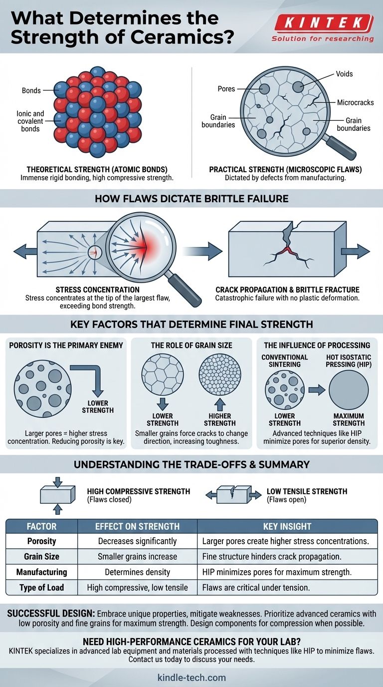 什么决定了陶瓷的强度？微观缺陷在脆性断裂中的惊人作用 图解指南