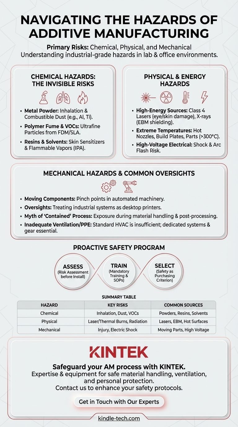 Каковы опасности аддитивного производства? Снижение химических, физических и механических рисков Визуальное руководство