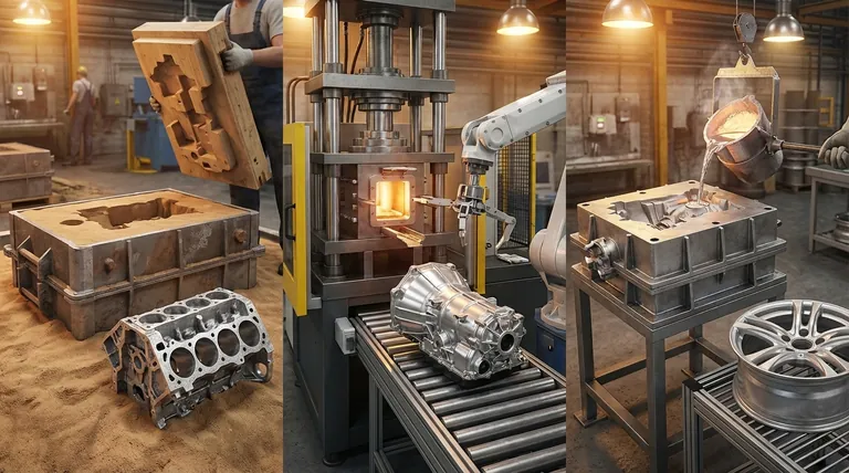 Каковы 3 основных метода литья алюминиевых сплавов? Песчаное, литье под давлением и литье в кокиль