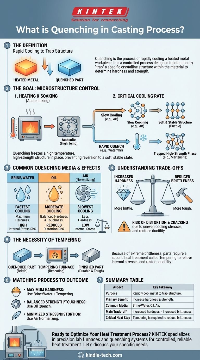 Was ist Abschrecken beim Gießprozess? Ein Leitfaden zur Erzielung überlegener Metallhärte Visuelle Anleitung