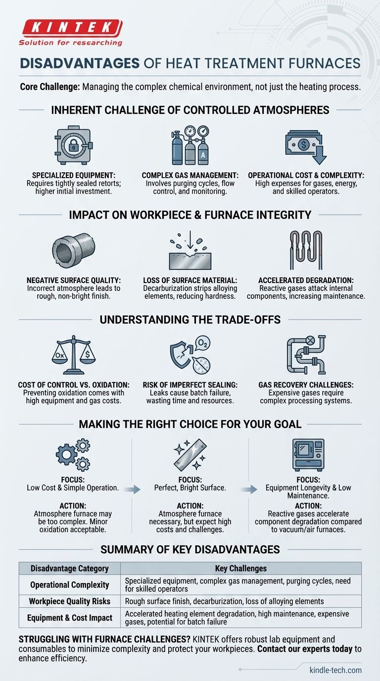 ما هي عيوب أفران المعالجة الحرارية؟ اكتشف التكاليف الخفية والتعقيدات دليل مرئي