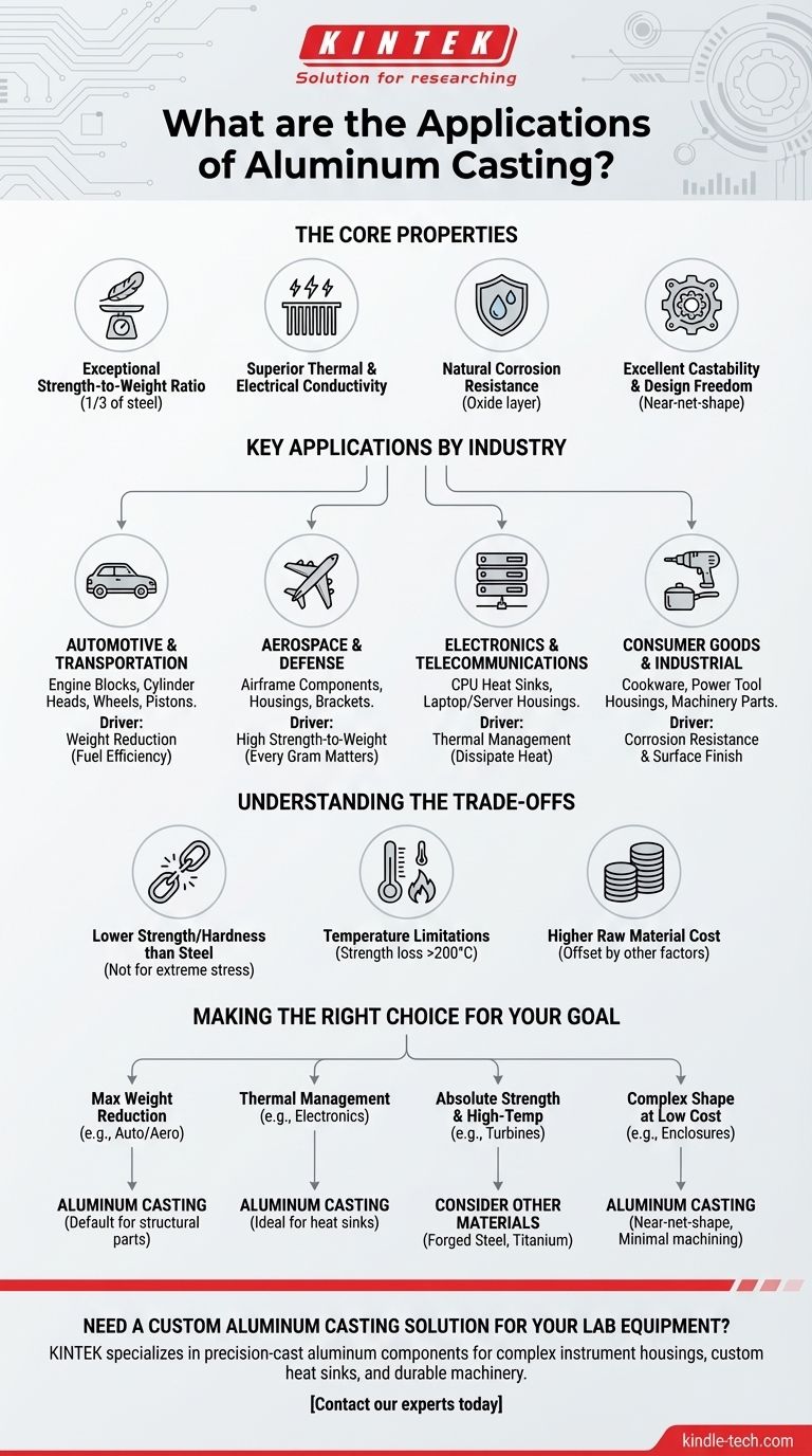 Was sind die Anwendungsbereiche des Aluminiumgusses? Entdecken Sie die Vielseitigkeit in verschiedenen Branchen Visuelle Anleitung