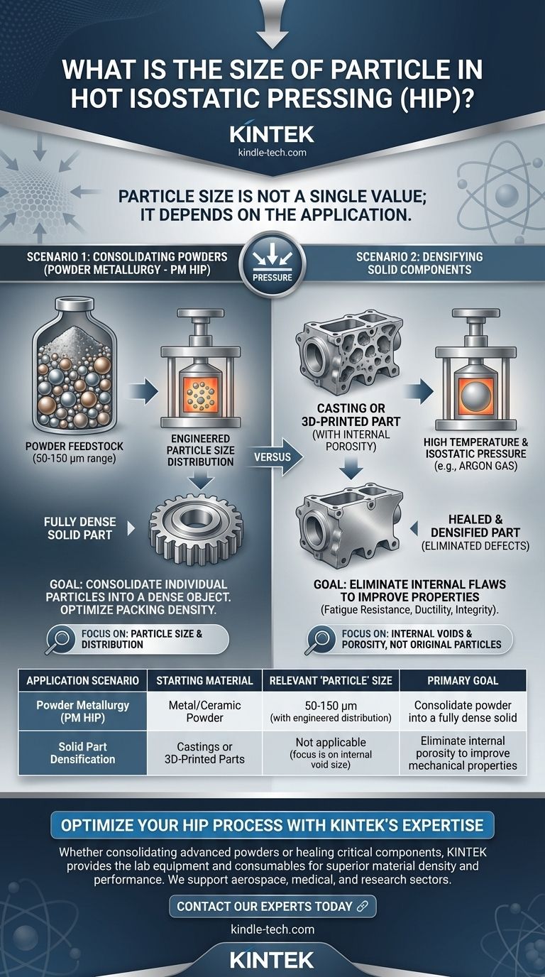 ما هو حجم الجسيمات في الضغط المتساوي الحراري الساخن؟ يعتمد على المادة الأولية الخاصة بك دليل مرئي