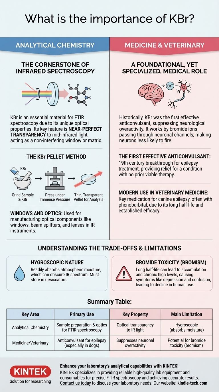What is the importance of KBr? The Essential Role in Spectroscopy & Medicine Visual Guide