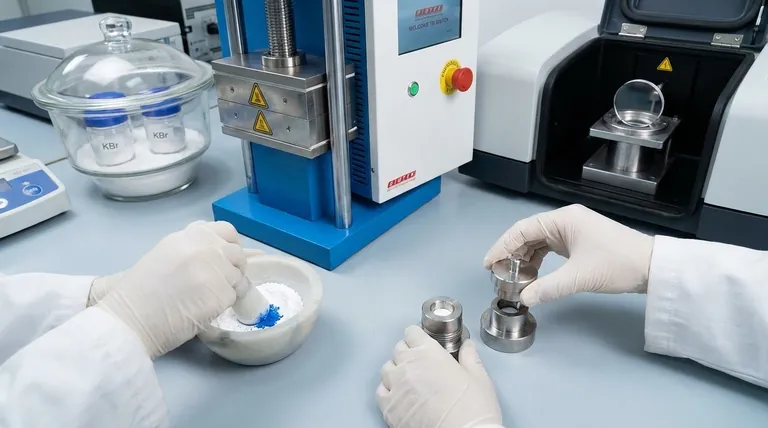 Warum wird KBr zur Herstellung von Pellets für IR-Messungen verwendet? Erzielen Sie klare, genaue Spektren