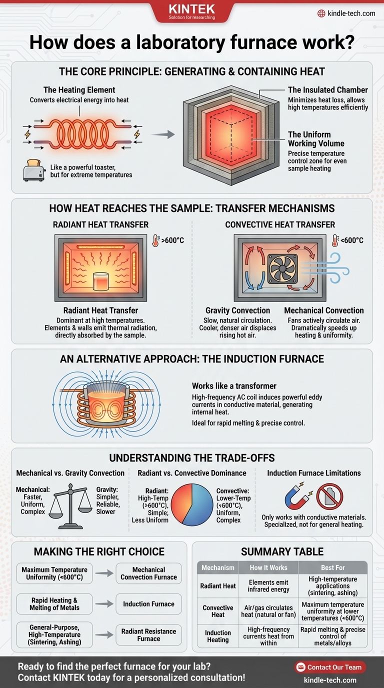 실험실 용광로는 어떻게 작동하나요? 열 발생 및 전달의 원리 마스터하기 시각적 가이드