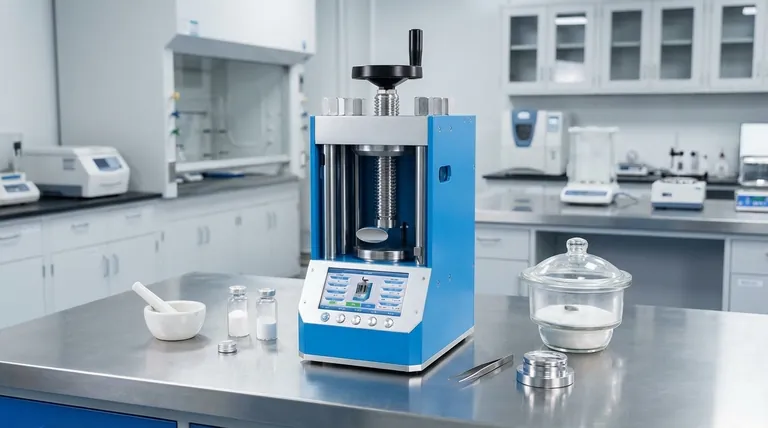 How is a hydraulic press helpful for making KBr pellets? Achieve Superior FTIR Sample Preparation