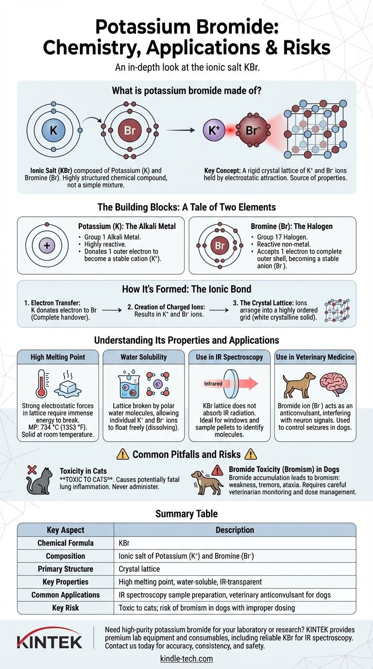 溴化钾由什么组成？探索为实验室和兽医护理提供动力的离子化合物 图解指南