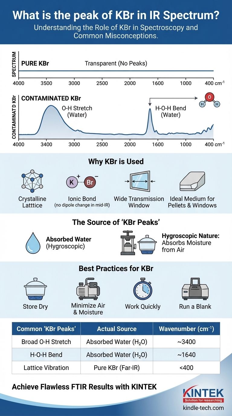 IR 스펙트럼에서 KBr의 피크는 무엇인가요? 일반적인 FTIR 아티팩트에 대한 진실을 밝히세요 시각적 가이드
