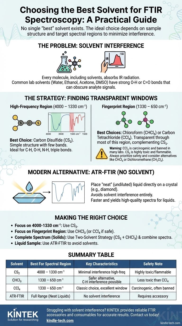 ¿Cuál es el mejor disolvente para FTIR? Selección maestra de disolventes para espectros claros y precisos Guía Visual