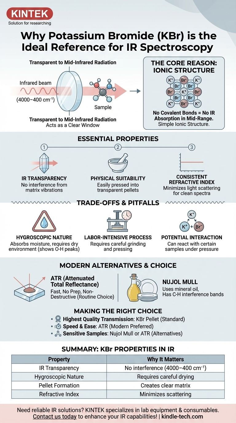 为什么溴化钾在红外光谱中用作参比化合物？解锁清晰、无干扰的样品分析 图解指南