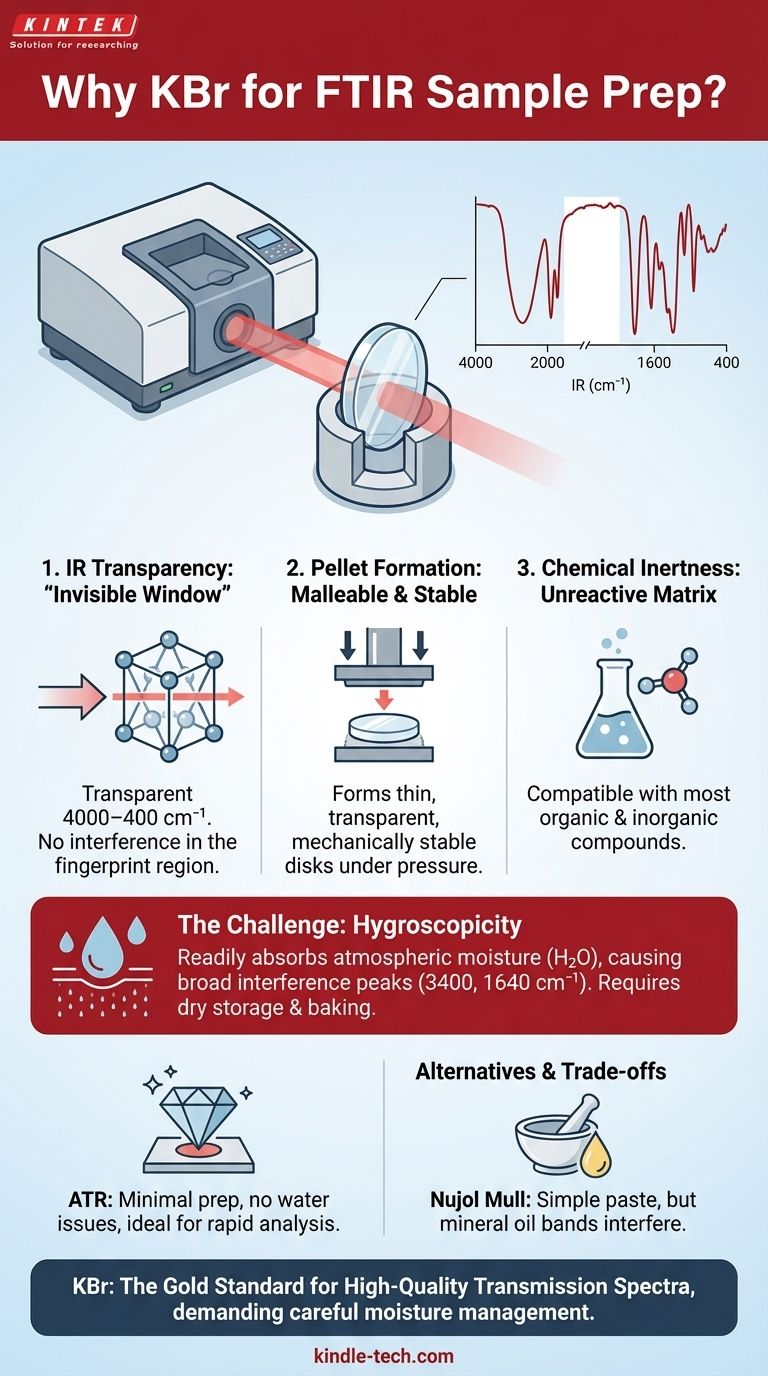 为什么使用溴化钾（KBr）来制备傅里叶变换红外光谱（FTIR）的样品？解锁清晰、高质量的光谱 图解指南
