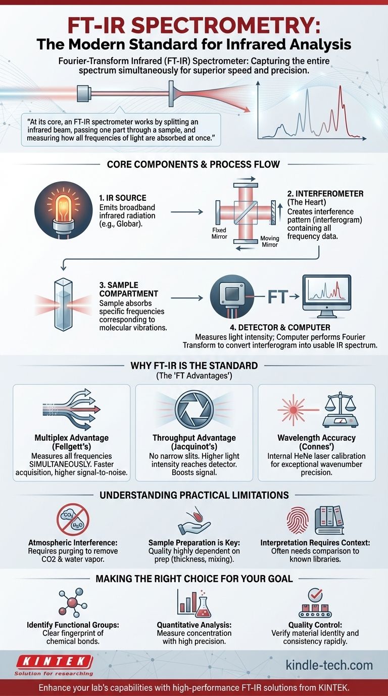 What is the basic instrument for IR spectrometry? FT-IR Spectrometers for Modern Chemical Analysis Visual Guide