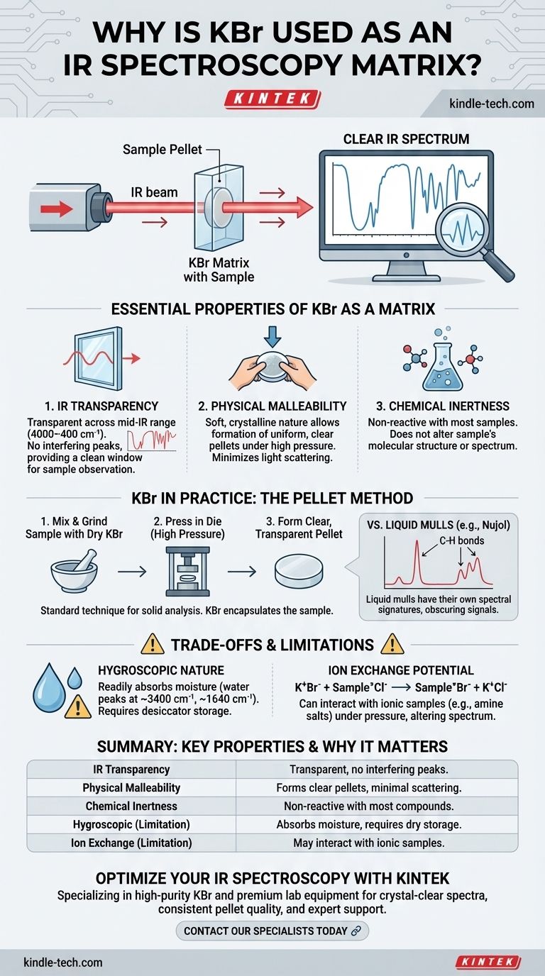 KBrがマッティング剤として使用されるのはなぜですか？クリアなIR分光分析結果を得るために ビジュアルガイド