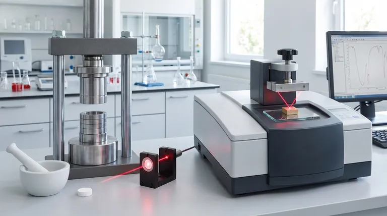 FTIR 中的 KBr 和 ATR 有何区别?为您的样品选择正确的技术