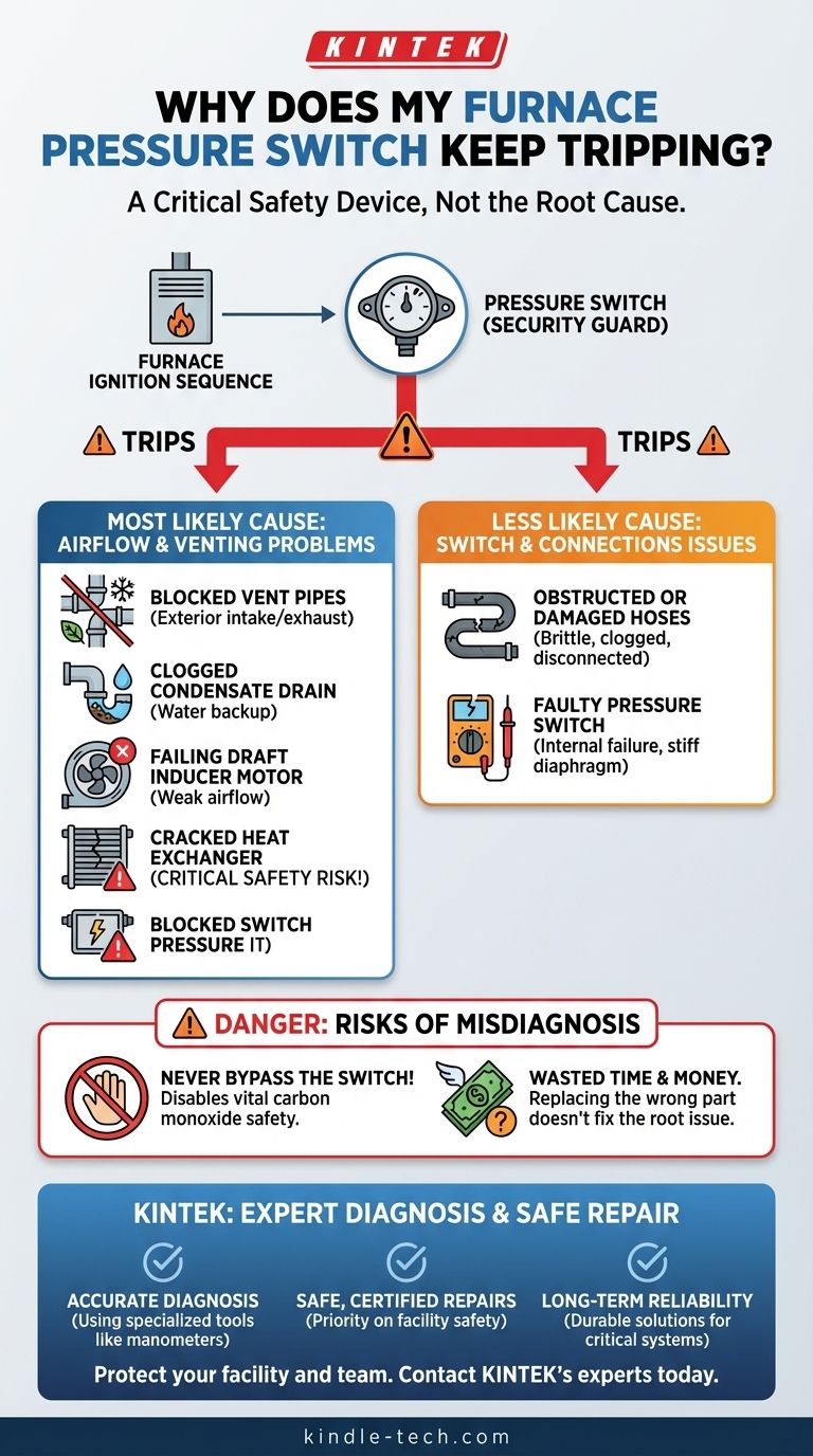 Why does the pressure switch keep tripping on my furnace? Diagnose the Root Cause and Restore Heat Visual Guide